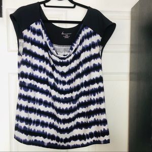 Watercolor striped tank top